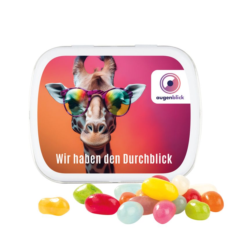 Klappdose, weiß, American Style Jelly Beans