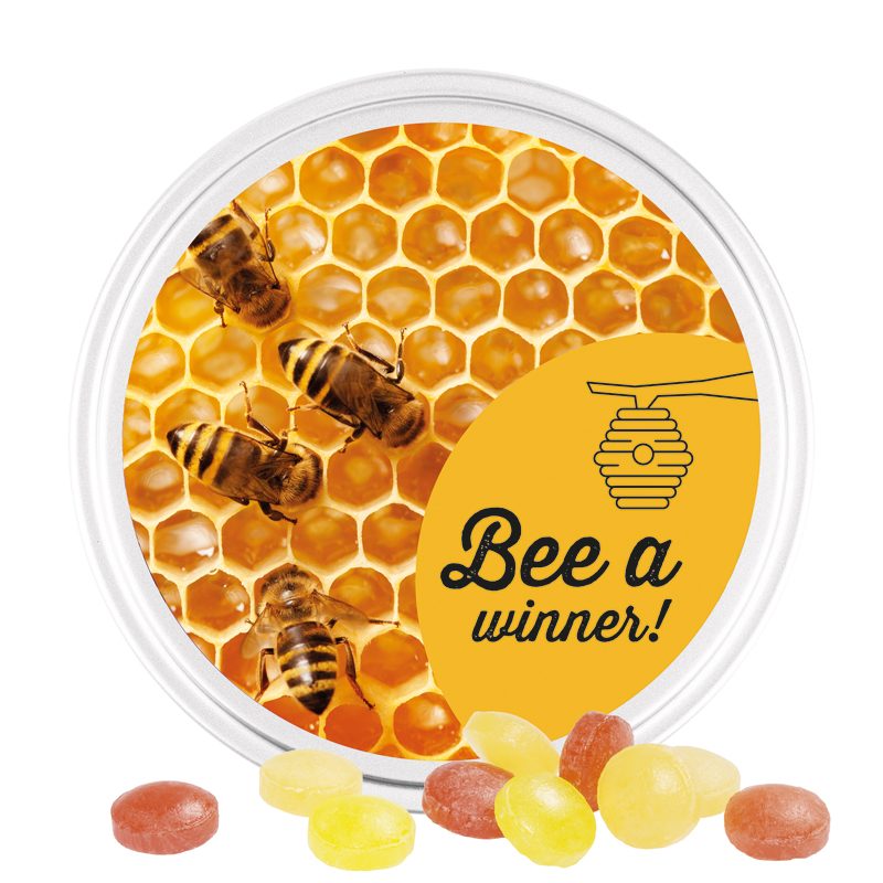 Midi Dose, weiß, Mini Bonbons Fruchtmix