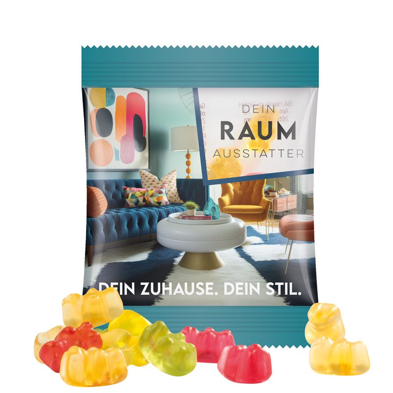 Minitüte 10 g, Folie transparent, Trolli Premium Bärchen