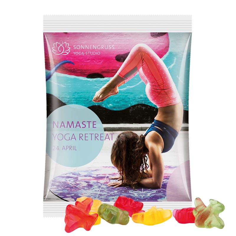 Maxitüte, weiße Folie, Trolli Fruchtgummi Flugzeuge