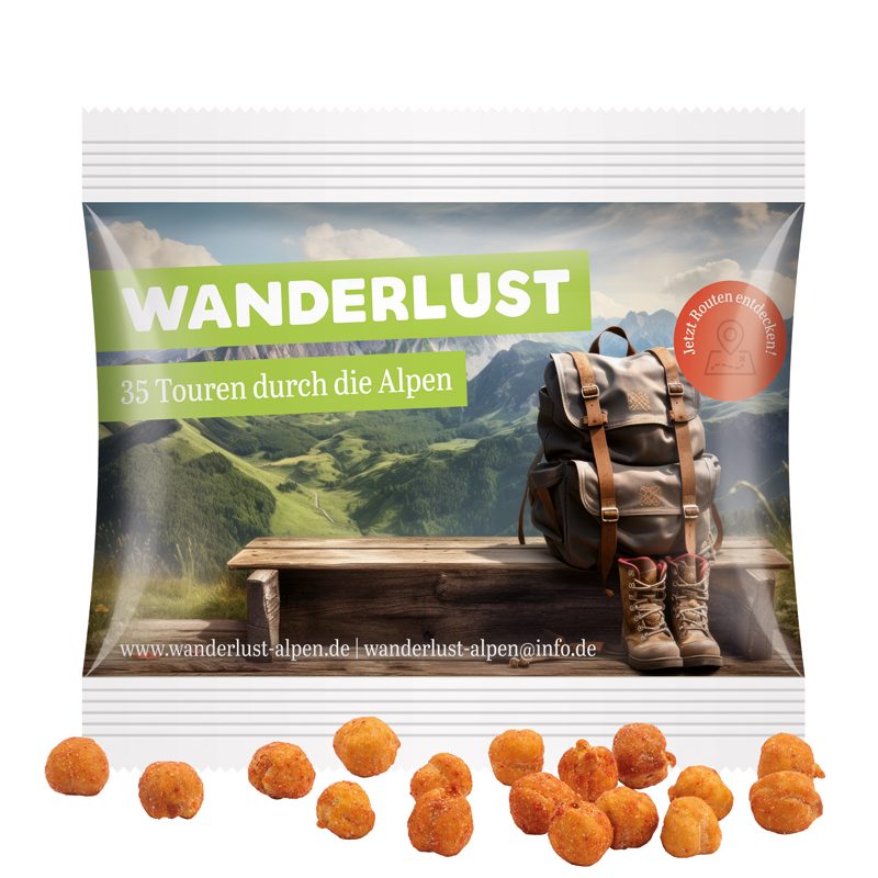 Snack Miditüte, Kichererbsen Paprika, Folie weiß