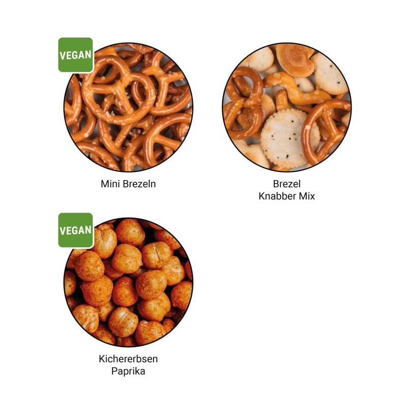Snack Miditüte, Kichererbsen Paprika, Folie weiß – weitere Ansicht