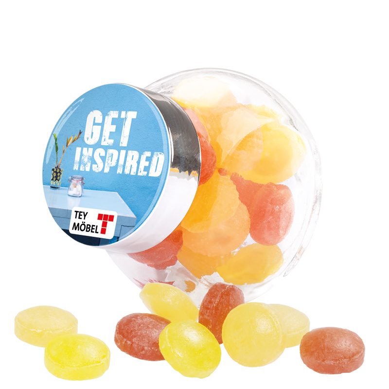 Bonbonglas Mini, Doming, Mini Bonbons Fruchtmix