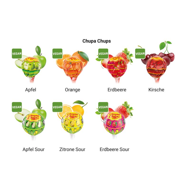 Lolly Box Chupa Chups Kugel Lolly Sour – weitere Ansicht