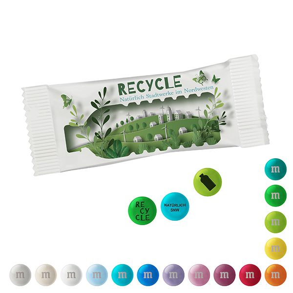 Personalisierte M&M'S® Schokolinsen im Papiertütchen, 15 g