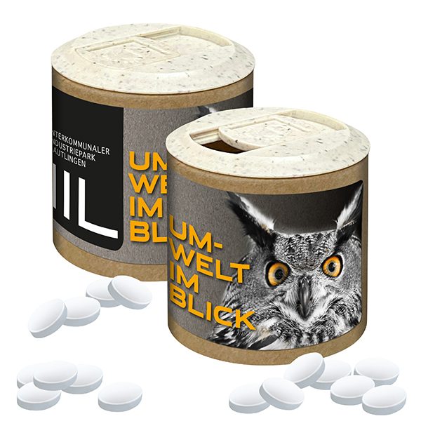 Papier-Werbedose mit Cool Ice, 80g