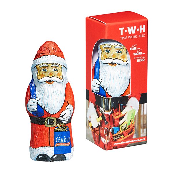 Gubor Weihnachtsmann in Werbebox