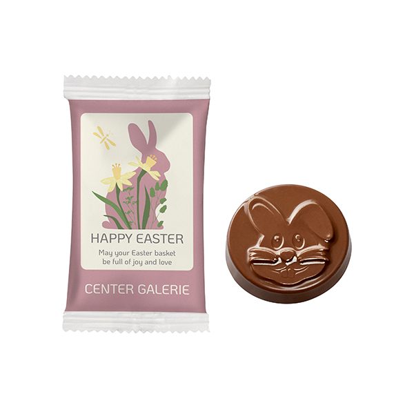 Schokotaler "Osterhase" im Papierflowpack