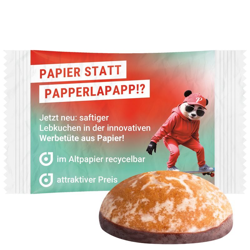 Bahlsen Lebkuchen Mini, weißes recyclingfähiges PapierPlus Pro