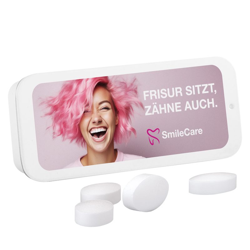 Schiebedeckeldose, Pfeffi zuckerfreien Pfefferminzpastillen