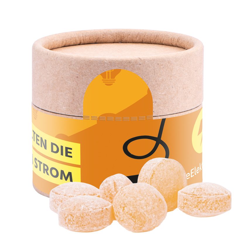Papierdose Eco Mini, Honigbienen Bonbons