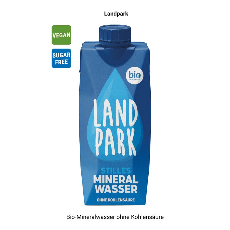 Drink Pack Landpark Mineralwasser naturelle in Werbeverpackung – weitere Ansicht