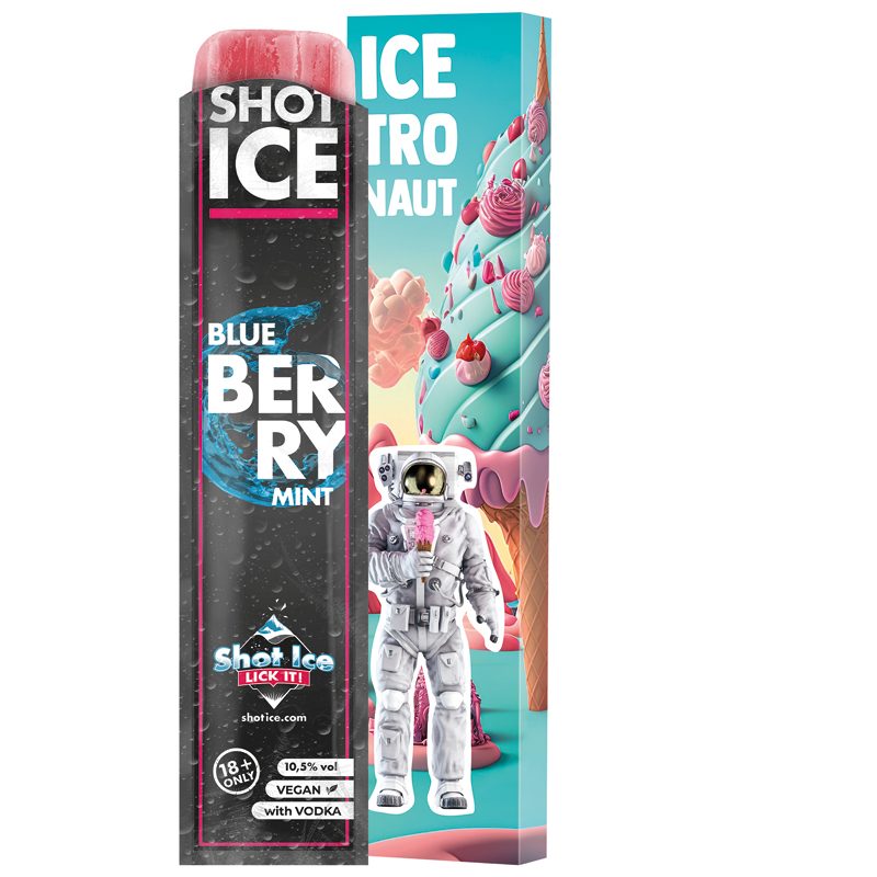 Long Box, Shot Ice - Blue Berry Mint 10,5% vol.