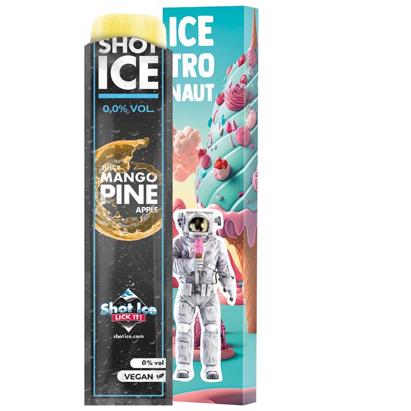 Long Box, Shot Ice - Juicy Mango Pine Apple, alkoholfrei