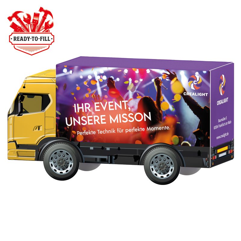 3D-Präsent LKW, kundengestelltes Füllgut