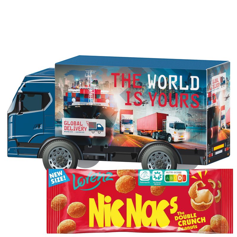 3D-Präsent LKW, Lorenz Nic Nac's Erdnüsse