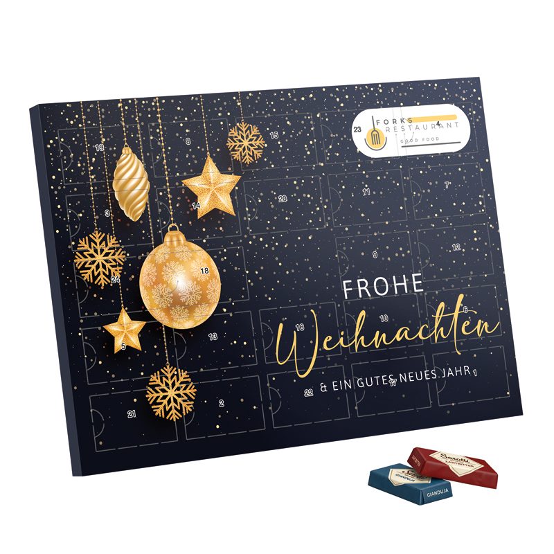 Premium Tisch Adventskalender Sarotti Schokotäfelchen