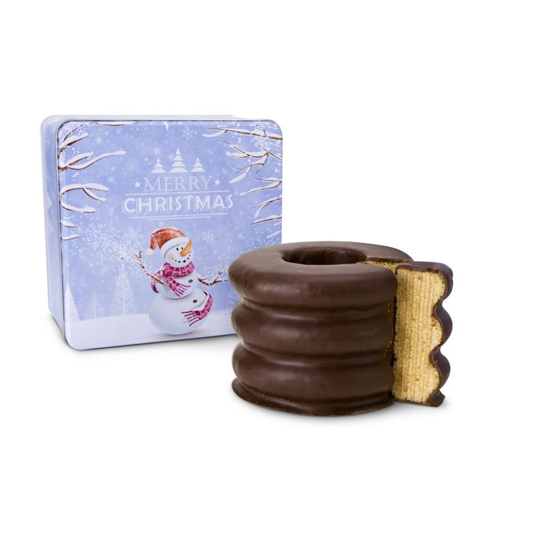 Baumkuchen in Weihnachtsdose – weitere Ansicht