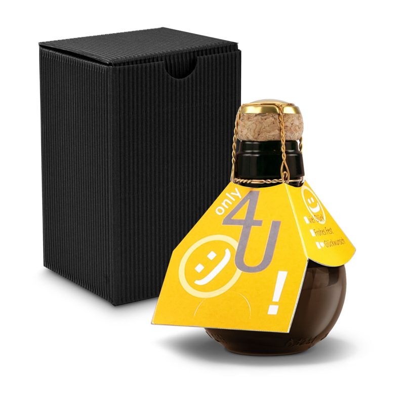 Kleinste Sektflasche der Welt! Only 4 u - Inklusive Geschenkkarton in