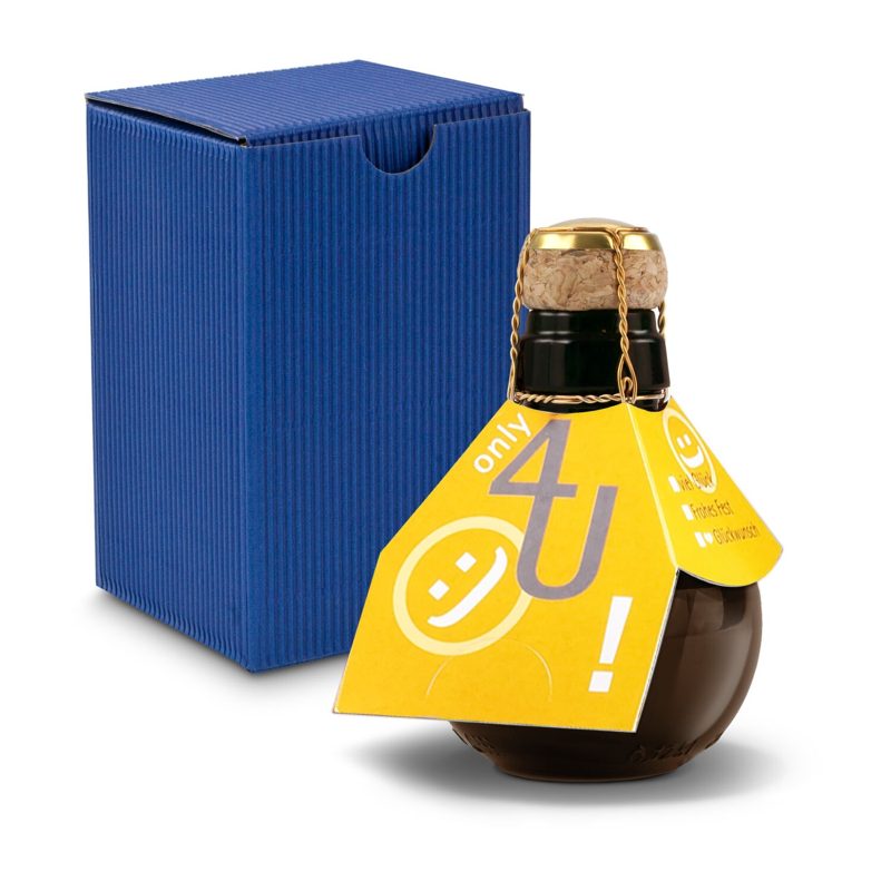Kleinste Sektflasche der Welt! Only 4 u - Inklusive Geschenkkarton in