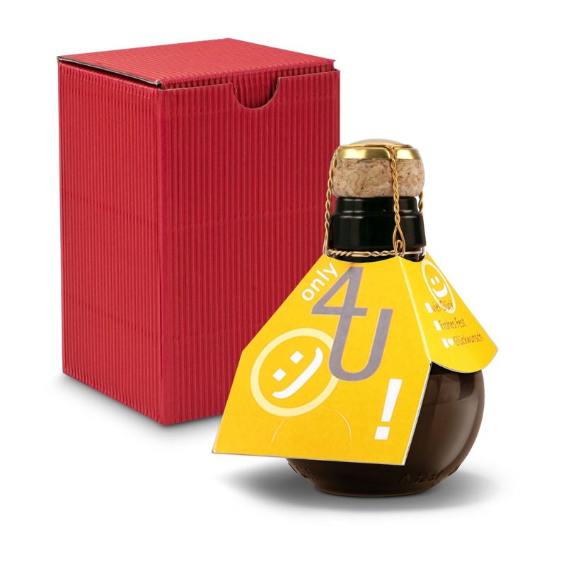 Kleinste Sektflasche der Welt! Only 4 u - Inklusive Geschenkkarton in