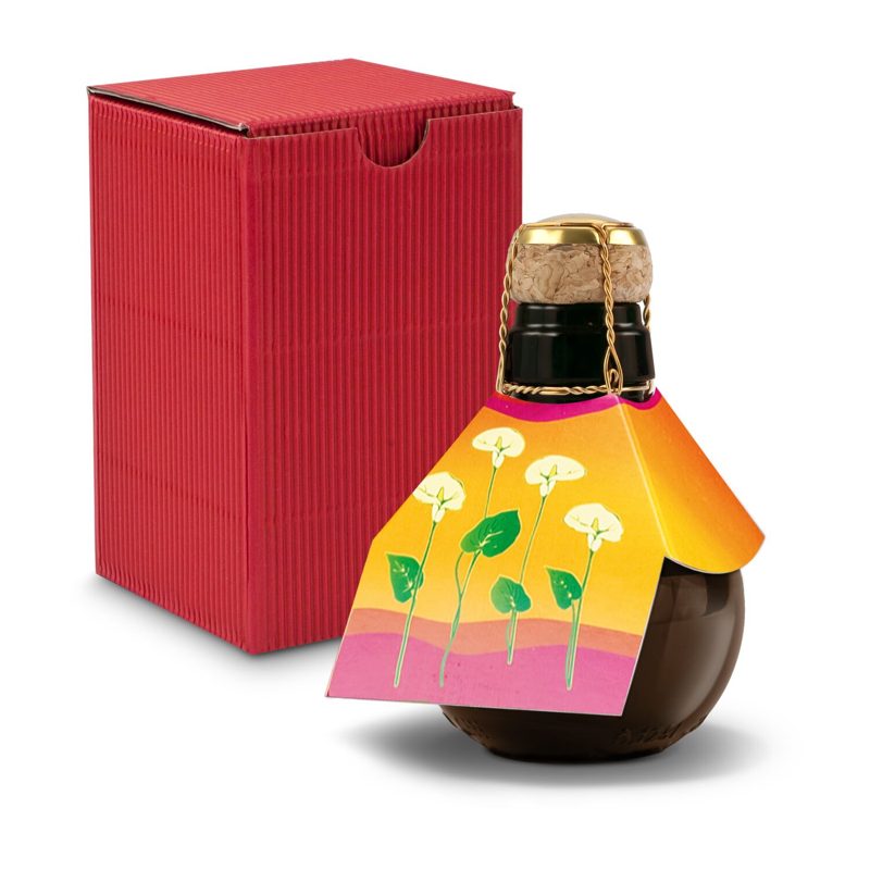 Kleinste Sektflasche der Welt! Calla - Inklusive Geschenkkarton in Rot