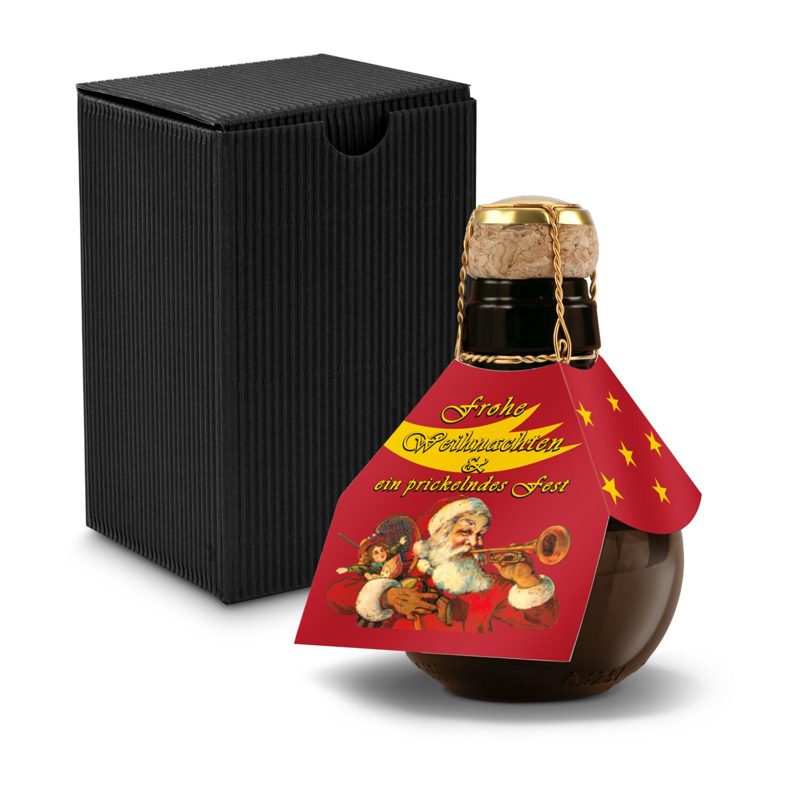 Kleinste Sektflasche der Welt! Weihnachtsgruß - Inklusive