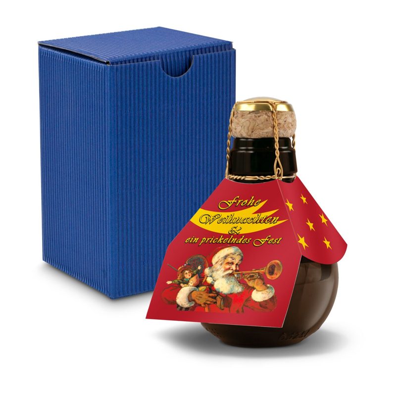 Kleinste Sektflasche der Welt! Weihnachtsgruß - Inklusive