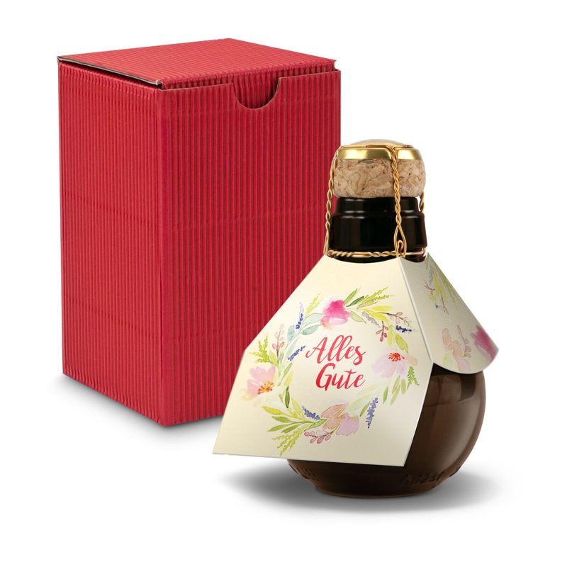 Kleinste Sektflasche der Welt! Alles Gute - Inklusive Geschenkkarton