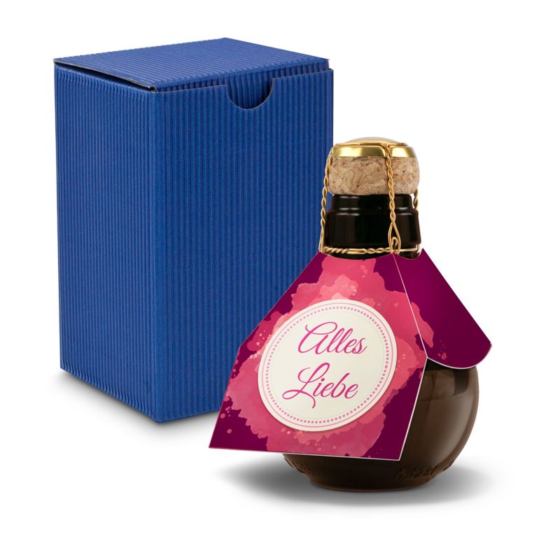 Kleinste Sektflasche der Welt! Alles Liebe - Inklusive Geschenkkarton