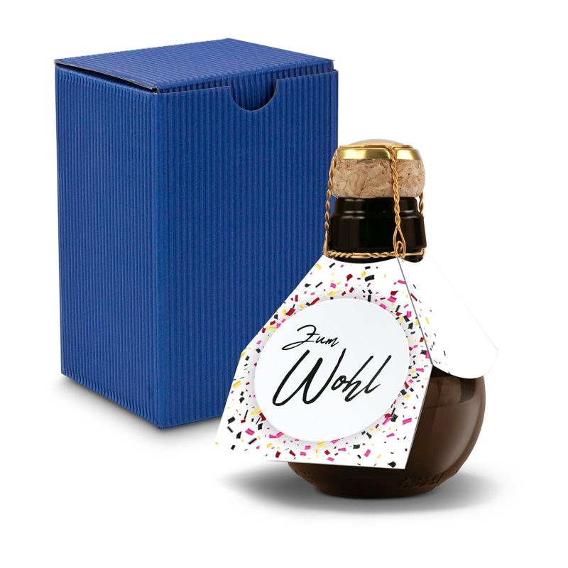 Kleinste Sektflasche der Welt! Zum Wohl - Inklusive Geschenkkarton in