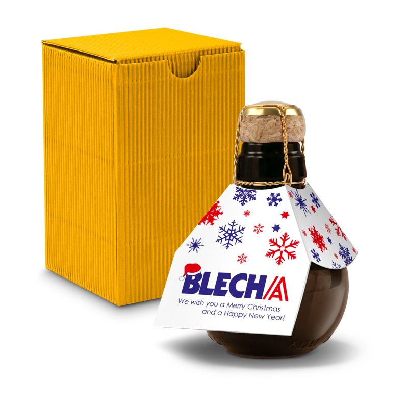 Kleinste Sektflasche der Welt! Eigendesign - Inklusive Geschenkkarton