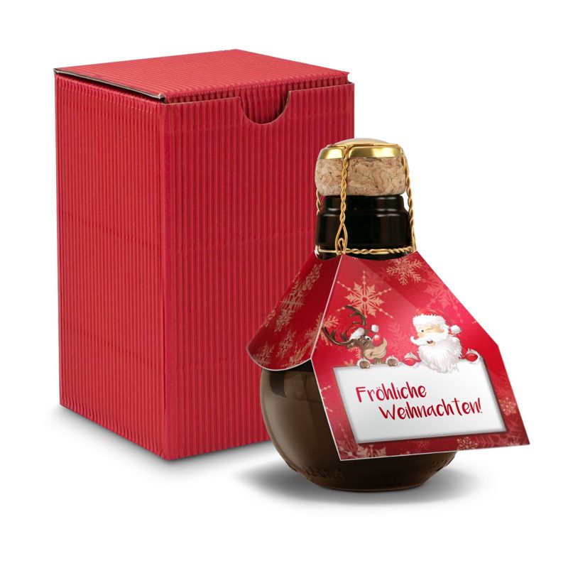 Kleinste Sektflasche: Fröhliche Weihnachten