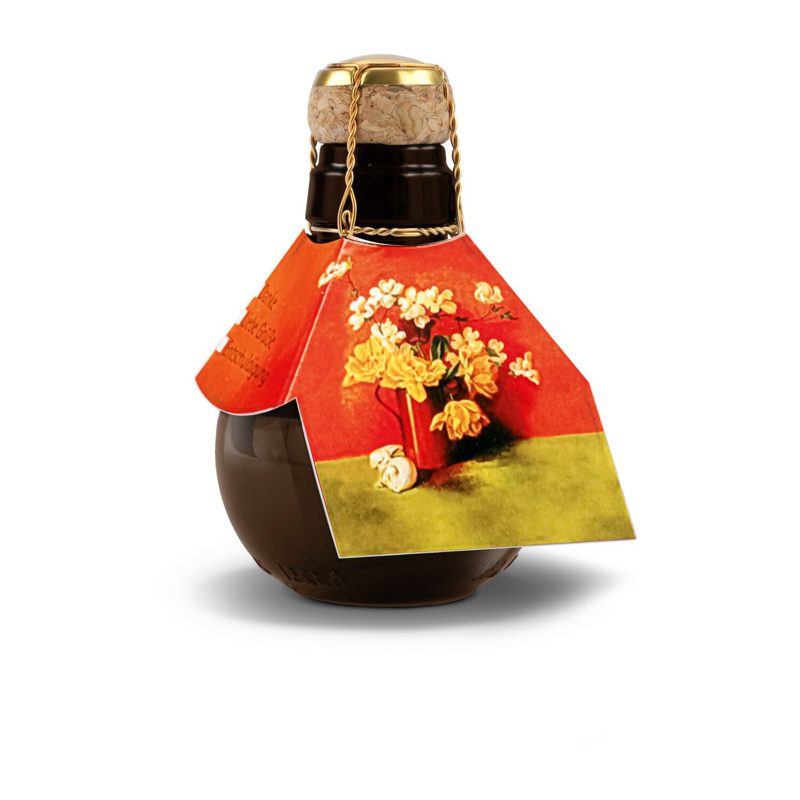 Kleinste Sektflasche der Welt! Blumengesteck - Ohne Geschenkkarton