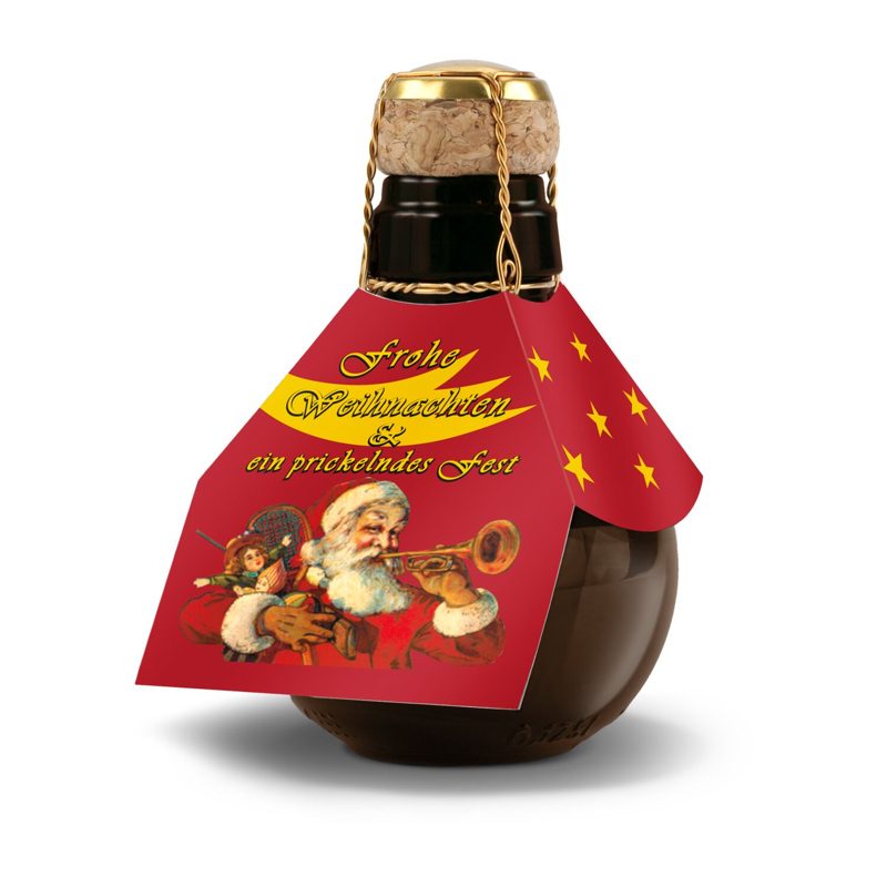 Kleinste Sektflasche der Welt! Weihnachtsgruß - Ohne Geschenkkarton