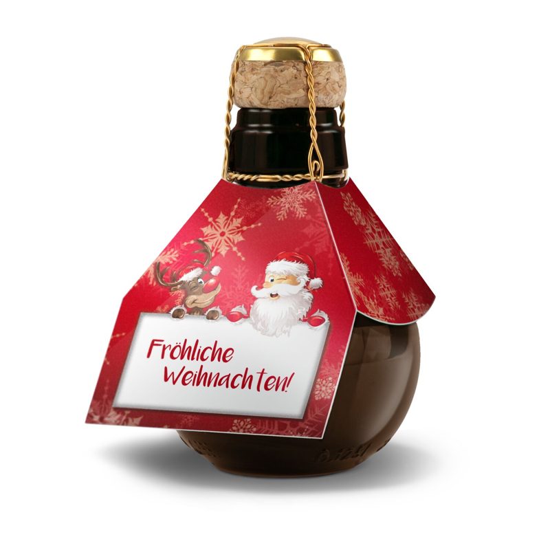 Kleinste Sektflasche der Welt! Fröhliche Weihnachten - Ohne