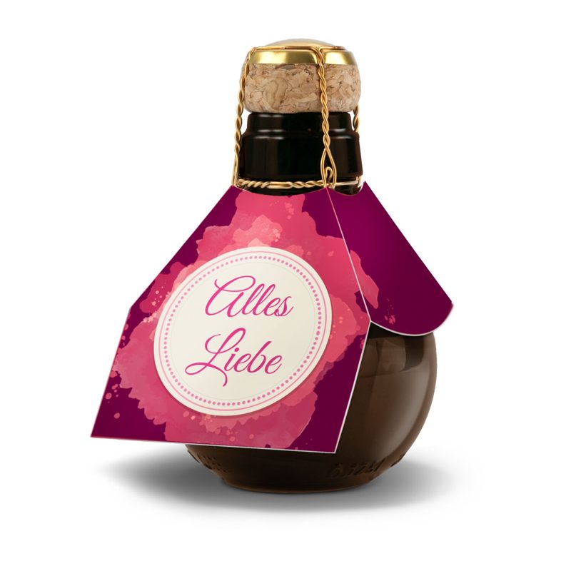 Kleinste Sektflasche der Welt! Alles Liebe - Ohne Geschenkkarton