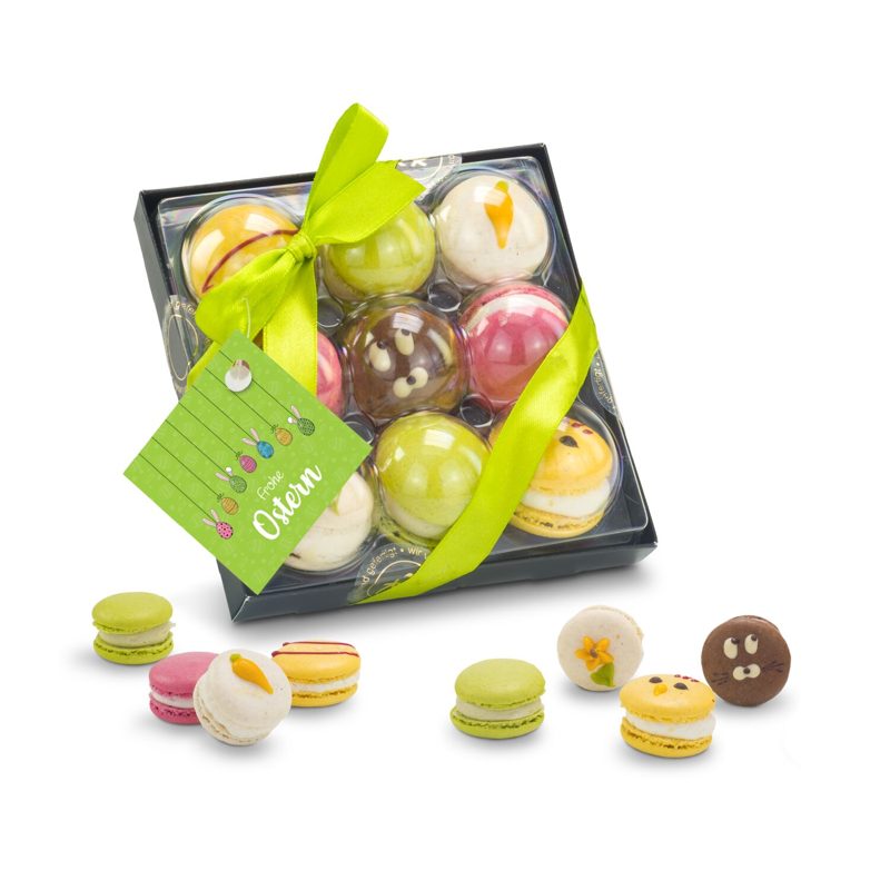 Bunte Oster-Macarons, 90 g