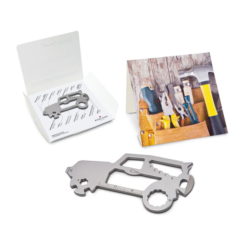 ROMINOX® Key Tool SUV / Auto (19 Funktionen) im Motiv-Mäppchen