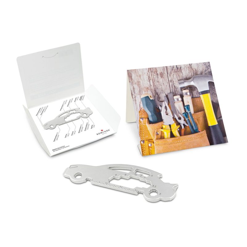 ROMINOX® Key Tool Car/Auto (18 Funktionen) im Motiv-Mäppchen Werkzeug