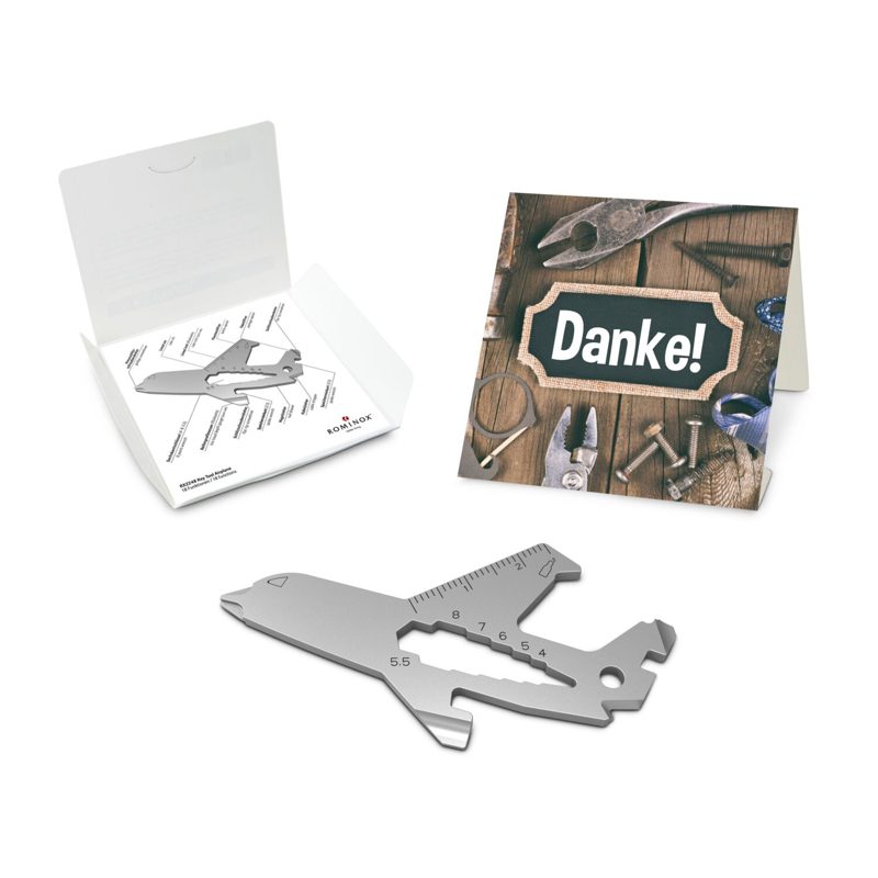 ROMINOX® Key Tool Airplane / Flugzeug (19 Funktionen) im