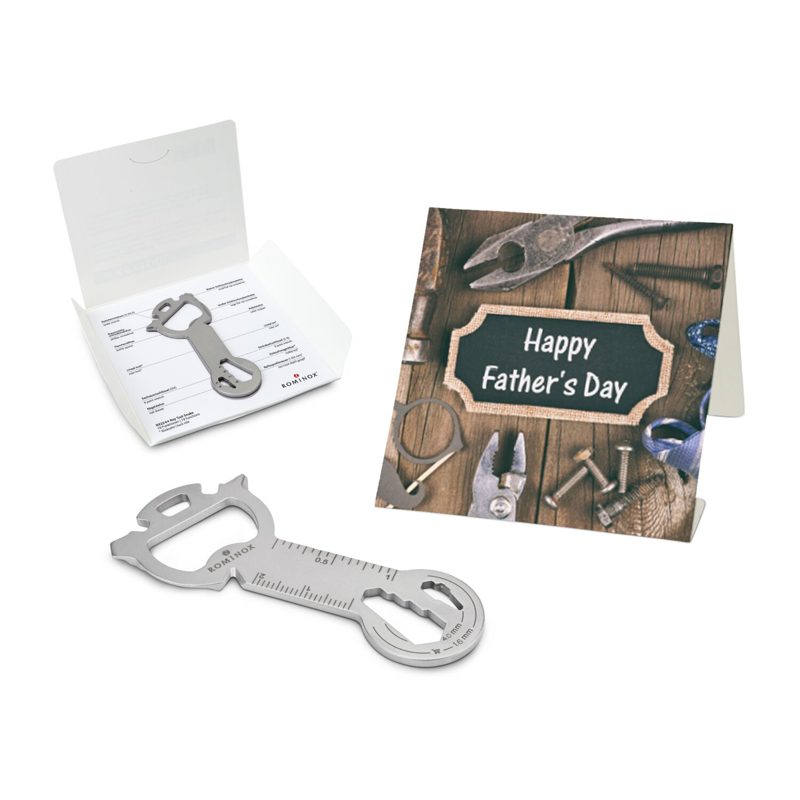 ROMINOX® Key Tool Snake (19 Funktionen) im Motiv-Mäppchen Happy