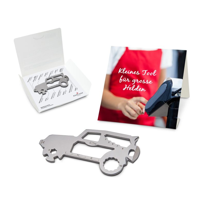 ROMINOX® Key Tool SUV / Auto (19 Funktionen) im Motiv-Mäppchen Große
