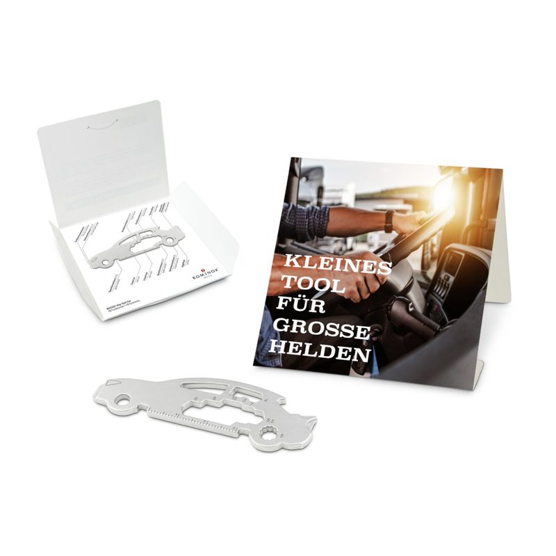 ROMINOX® Key Tool Car/Auto (18 Funktionen) im Motiv-Mäppchen Große