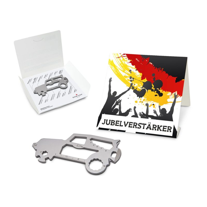 ROMINOX® Key Tool SUV / Auto (19 Funktionen) im Motiv-Mäppchen