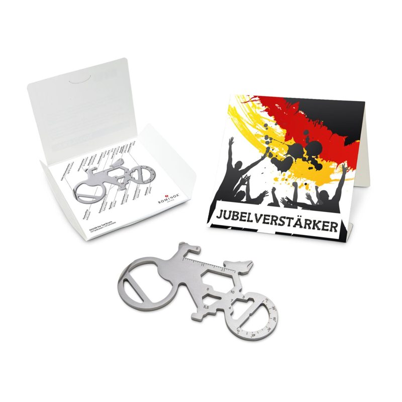 ROMINOX® Key Tool Bicycle / Fahrrad (19 Funktionen) im Motiv-Mäppchen