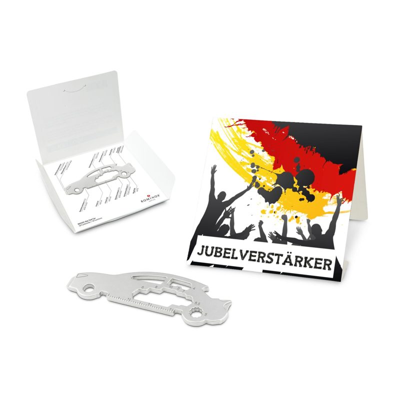 ROMINOX® Key Tool Car/Auto (18 Funktionen) im Motiv-Mäppchen