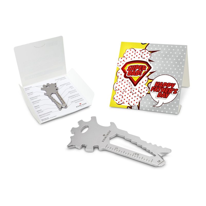 ROMINOX® Key Tool Lion (22 Funktionen) im Motiv-Mäppchen Super Dad