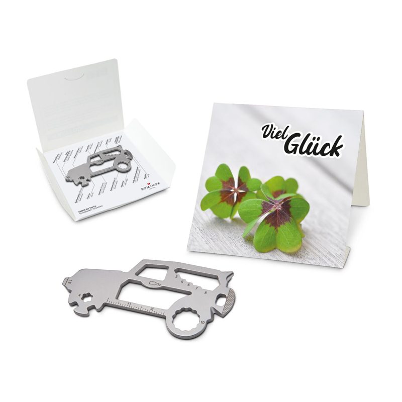 ROMINOX® Key Tool SUV / Auto (19 Funktionen) im Motiv-Mäppchen Viel