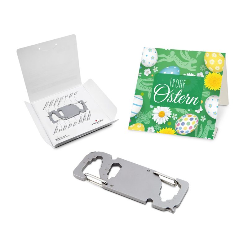 ROMINOX® Key Tool Link (20 Funktionen) im Motiv-Mäppchen Frohe Ostern